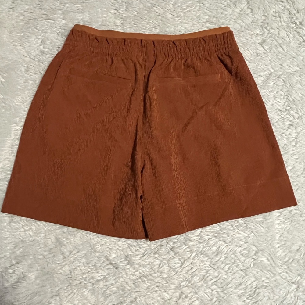 ATHLETA Rust-brown Pull On Zipped Pockets Stretchy Waist Eco Shorts
Size 4 - Picture 2 of 8